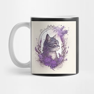 Gothic Cat Art Mug